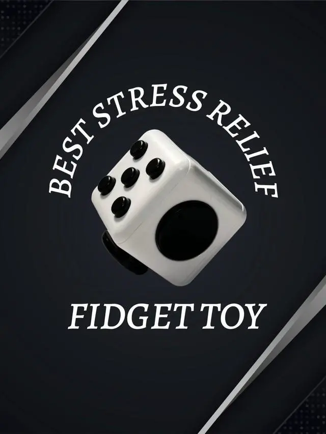 Alt view image 7 of 7 - Fidget Gadget Toy - Premium Quality Stress Relief Cube Toy for Adults and Kids - Improve Focus, Relieve Anxiety, and Increase Productivity - Durable and Portable Design