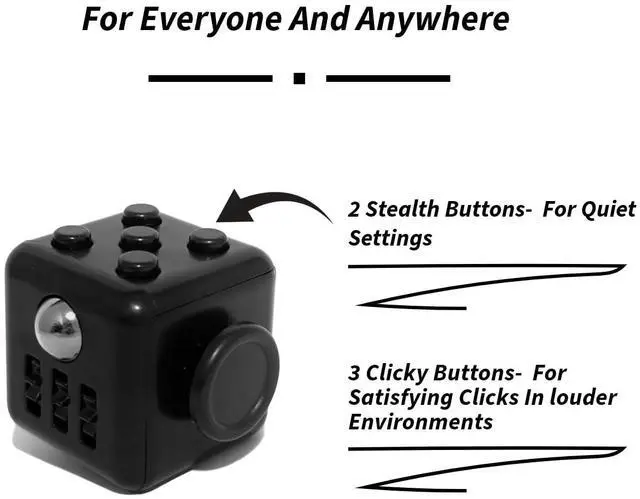 Alt view image 4 of 6 - Premium Hand Cube: Unleash Stress Relief and Boost Focus Hand Cube: The Ultimate Handcrafted Premium Quality Fidget Toy for All Age, Fun, Relaxing, and Perfect for Every Occasion (Midnight Black)