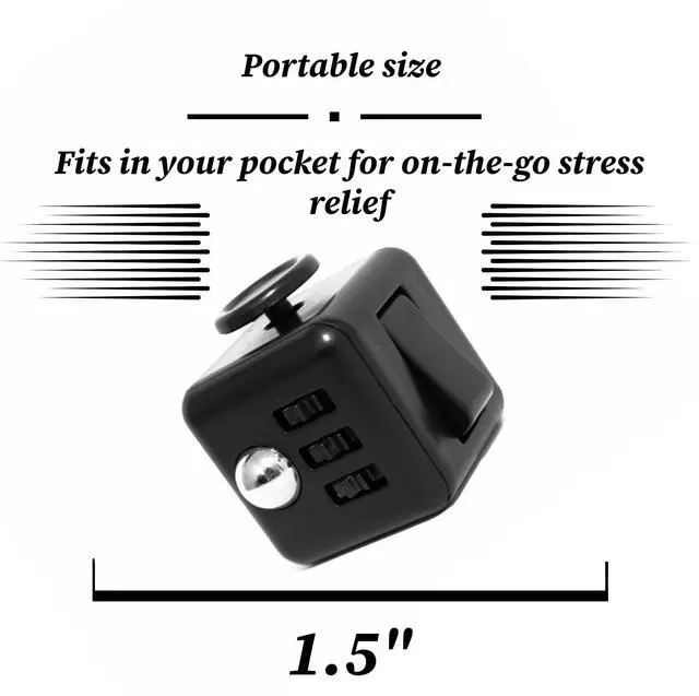 Alt view image 3 of 6 - Premium Hand Cube: Unleash Stress Relief and Boost Focus Hand Cube: The Ultimate Handcrafted Premium Quality Fidget Toy for All Age, Fun, Relaxing, and Perfect for Every Occasion (Midnight Black)