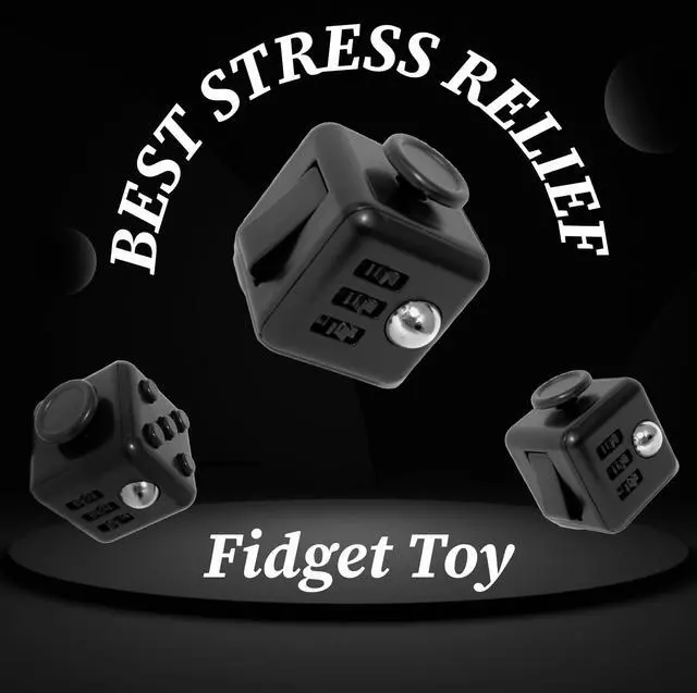 Alt view image 5 of 6 - Premium Hand Cube: Unleash Stress Relief and Boost Focus Hand Cube: The Ultimate Handcrafted Premium Quality Fidget Toy for All Age, Fun, Relaxing, and Perfect for Every Occasion (Midnight Black)