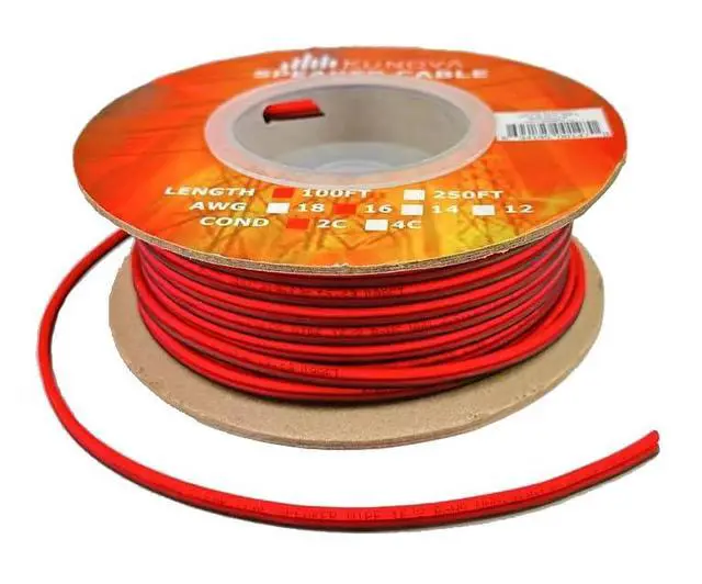 Alt view image 2 of 7 - 16 Gauge 16GA AWG 2 Conductors Speaker Cable Wire 2C CCA Conductors Copper Clad Aluminum CCAL 100FT 100 FT 30 Meters Red Black for Home Audio, Car Audio