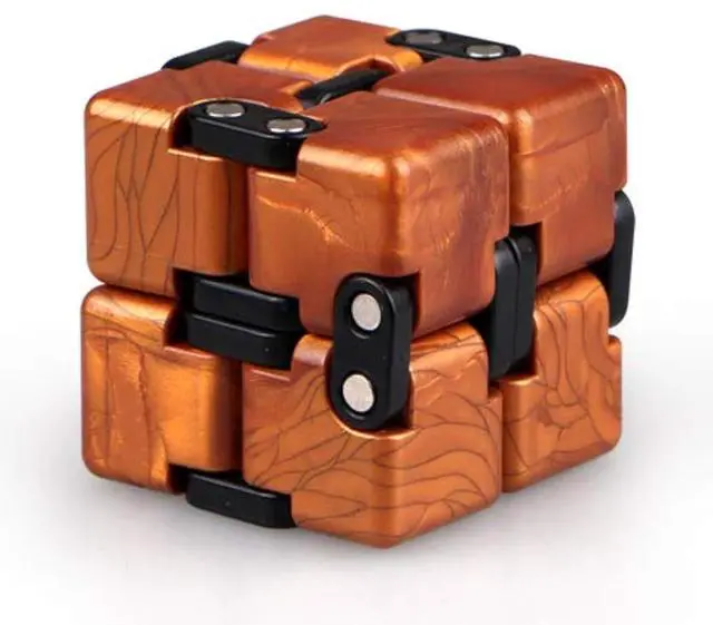 Main image of QIYI Little Golden Elephant Upgraded Infinity Cube Fidget Toy,Cool Mini Gadget Best for Stress and Anxiety Relief and Kill Time, Special Designed Texture Artistic and Fashion (Gold)