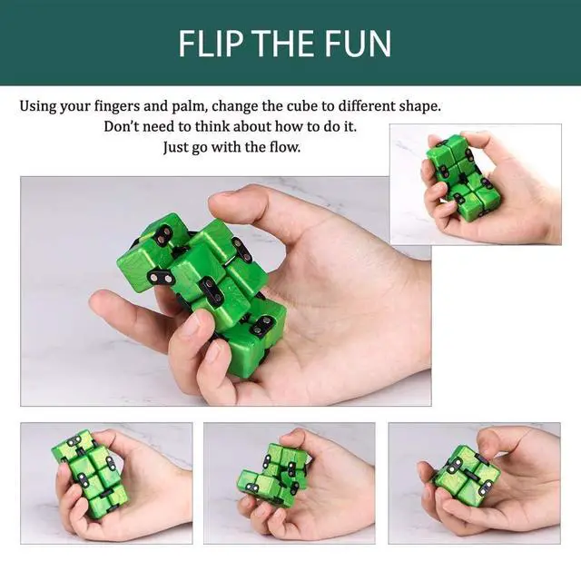 Alt view image 5 of 6 - QIYI Little Golden Elephant Upgraded Infinity Cube Fidget Toy,Cool Mini Gadget Best for Stress and Anxiety Relief and Kill Time, Special Designed Texture Artistic and Fashion (Gold)