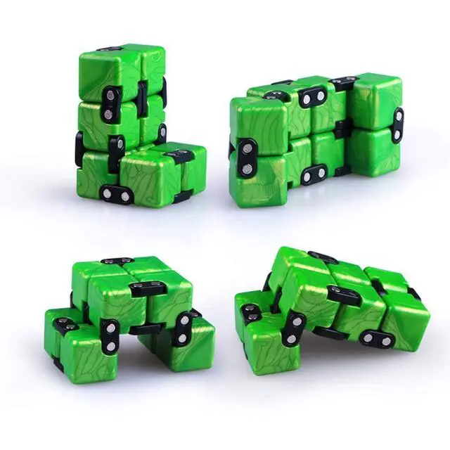 Alt view image 4 of 6 - QIYI Little Golden Elephant Upgraded Infinity Cube Fidget Toy,Cool Mini Gadget Best for Stress and Anxiety Relief and Kill Time, Special Designed Texture Artistic and Fashion (Gold)