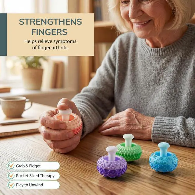 Alt view image 5 of 7 - Silicone Thumb Rocker Fidget Toys for Kids ,4PCS Stress Relief Sensory Toys for Autism ADHD Anxiety,Fun Textures Gadgets,Office Desk Toy,Stocking Stuffers for Men Women Teen Gifts
