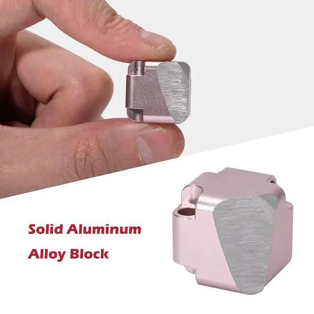 Alt view image 6 of 6 - Aluminum Alloy Metal Infinity Cube Fidget Cube (6 Colors) Handheld Fidget Toy Desk Toy with Cool Case Infinity Magic Cube Relieve Stress Anxiety ADHD OCD for Kids and Adults (Silver)