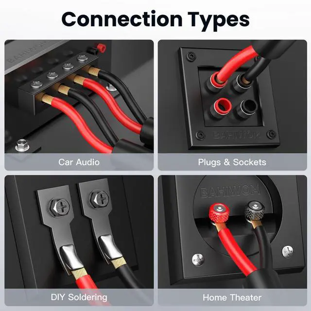 Alt view image 6 of 7 - 14 Gauge Speaker Wire 30 Feet CL3 Related CCA Black Cable with 2 Conductors for Outdoor Direct Burial Backyard Garden Home Car in-Wall Speaker