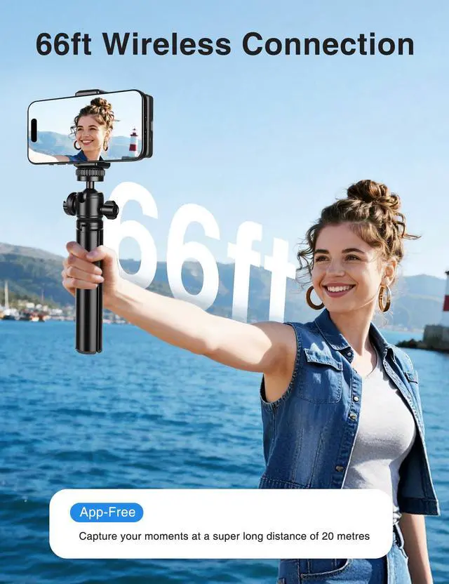 Alt view image 5 of 7 - Selfie Monitor Screen for iPhone & Android Magnetic Phone Rear Camera 4K HD Display for Photos & Record Videos, Vlog, Live Stream, TikTok, Content Creator