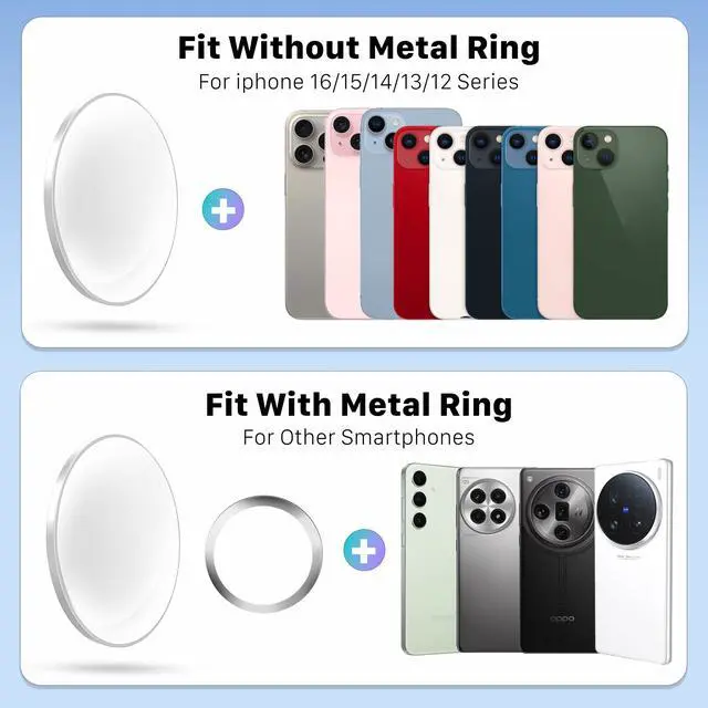 Alt view image 7 of 7 - Magnetic Selfie Mirror for iPhone, Convex Wide-Angle Mirror for Back Camera Perfect for Vlogging Selfies