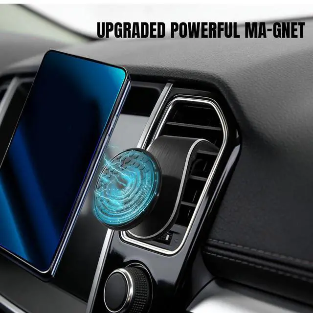 Alt view image 5 of 7 - Magnetic Phone Holder, Strong Magnetic Phone Mount for Car, 360 Adjustable Magnetic Car Phone Holder Mount, Universal Car Vent Cellphone Holder Fit for All Smartphones (Black)