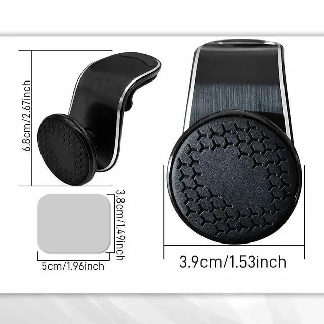 Alt view image 2 of 7 - Magnetic Phone Holder, Strong Magnetic Phone Mount for Car, 360 Adjustable Magnetic Car Phone Holder Mount, Universal Car Vent Cellphone Holder Fit for All Smartphones (Black)