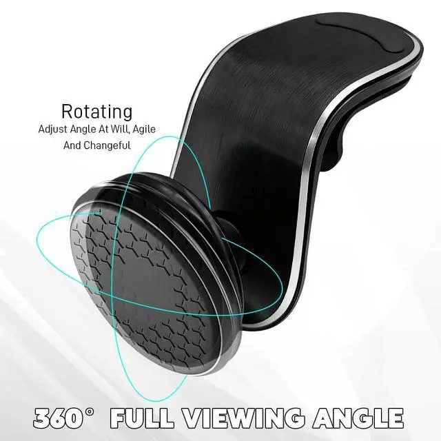 Alt view image 4 of 7 - Magnetic Phone Holder, Strong Magnetic Phone Mount for Car, 360 Adjustable Magnetic Car Phone Holder Mount, Universal Car Vent Cellphone Holder Fit for All Smartphones (Black)