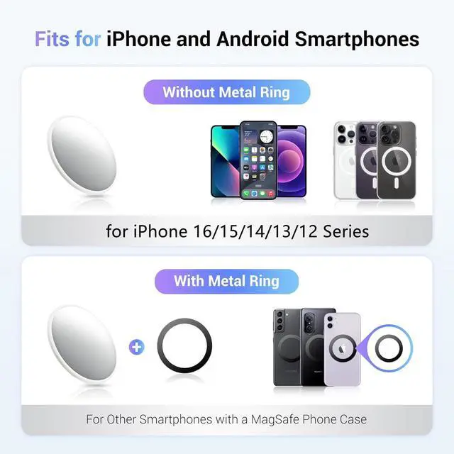 Alt view image 4 of 7 - 2.2" Magnetic Selfie Mirror for Back Camera,Slim Phone Convex Mirror for Magsafe Compatible with iPhone 17 16 15 14 13 Pro Max Plus,Mag-Safe Case & All Phone for Wide Angle Selfies &Vlogging&Streaming