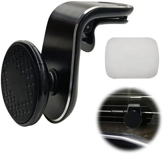 Main image of Strong Magnetic Phone Mount for Car, Universal Car Vent Phone Holder, 360° Rotation Adjustable Magnetic Smartphone Holder, Fit for All Smartphones - Black