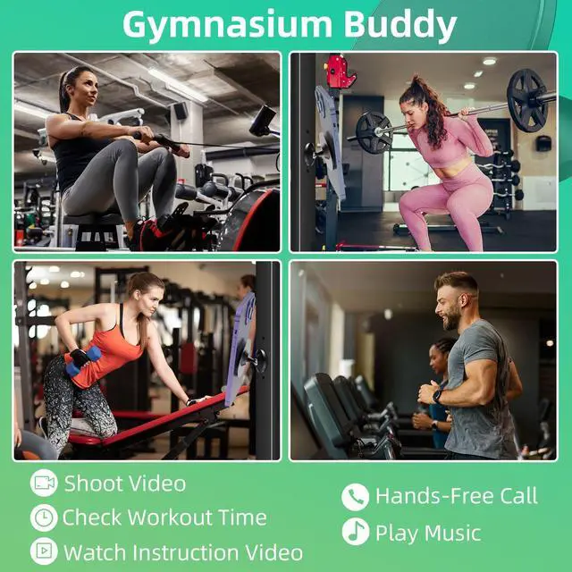 Alt view image 4 of 7 - Gym Magnetic Phone Holder Compatible with iPhone 17 Pro Max 16 15 14 13 12, Samsung, All Phones, Portable Magnetic Phone Mount, 360° Rotation Phone Stand with Metal Plate & Ring