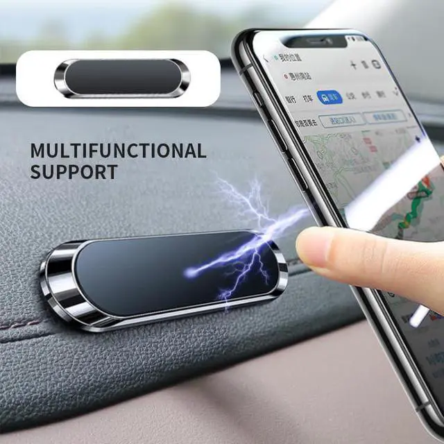 Alt view image 2 of 6 - Phone Holder Rectangle Car Mount Stand Magnetic Phone Holder,Car Mount Stand Suitable for All Types of Smartphones, Tablets, and GPS Devices, up to 14 Inches