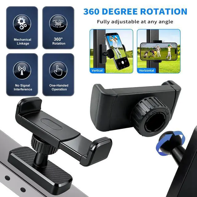 Alt view image 6 of 7 - Magnetic Phone Holder for Gym- 360° Adjustable Strong Magnet Phone Mount for Video Recording, Compatible with iPhone, Android, All Smartphones, Gym Accessories for Men& Women