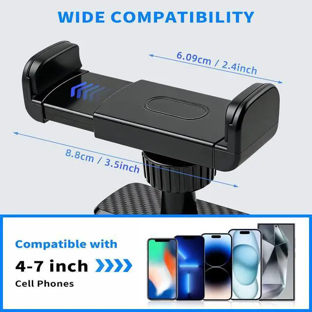 Alt view image 5 of 7 - Magnetic Phone Holder for Gym- 360° Adjustable Strong Magnet Phone Mount for Video Recording, Compatible with iPhone, Android, All Smartphones, Gym Accessories for Men& Women