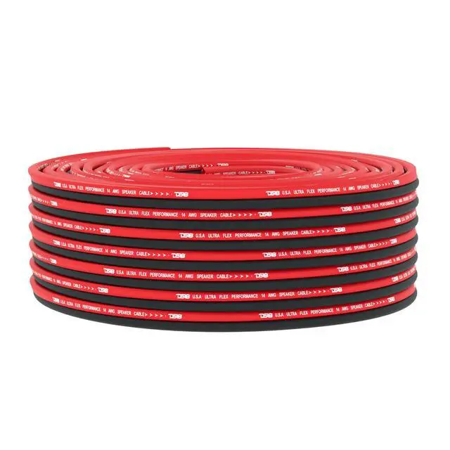 Alt view image 2 of 5 - SW-14GA-100RB 14-GA Ultra Flex Speaker Wire Red and Black 100FT - Speaker Cable for Audio Applications