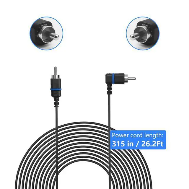 Alt view image 2 of 7 - 26.2ft Wireless Extension Cord, Blue Exact-Fit Surround Satellite Speaker Replacement Wires Compatible with Vizio V51 M51 SB3651 SB36514 SB4051 SB4251