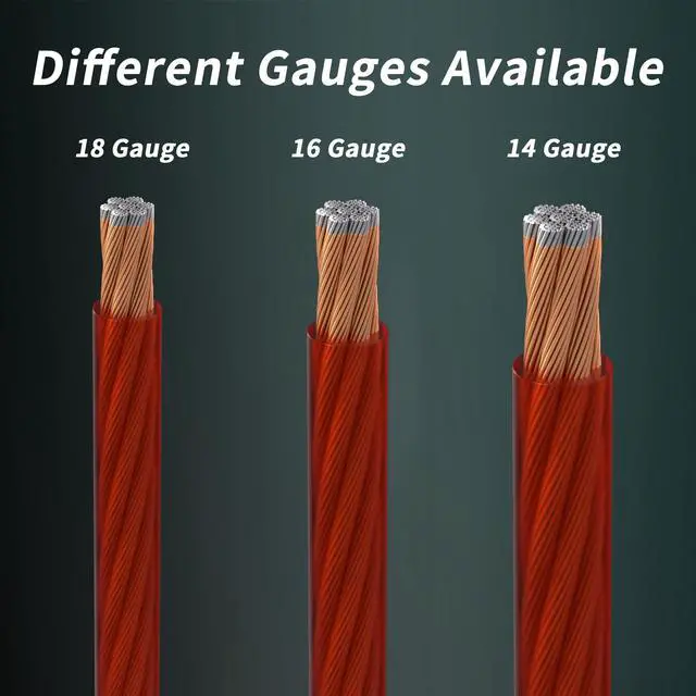 Alt view image 5 of 7 - 14 Gauge Wire(100FT Black + 100FT Red) Copper Clad Aluminum CCA Battery Cable, Primary Power/Ground Cable for Car Audio Speaker, RV Trailer, Amp, Inverter RV Truck, Solar Equipment, Translucent Jacket