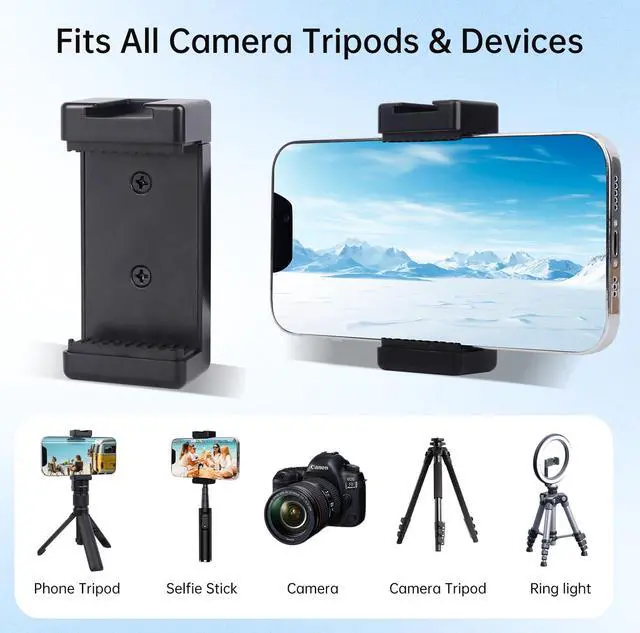 Alt view image 6 of 7 - Magnetic Motorcycle Phone Mount - Strong Magnetic Phone Holder with 1/4" Screw & Cold Shoe for Harley, ATV, Golf Cart, Gym Equipment (Fits 4.7"-6.8" Phones) SJ023