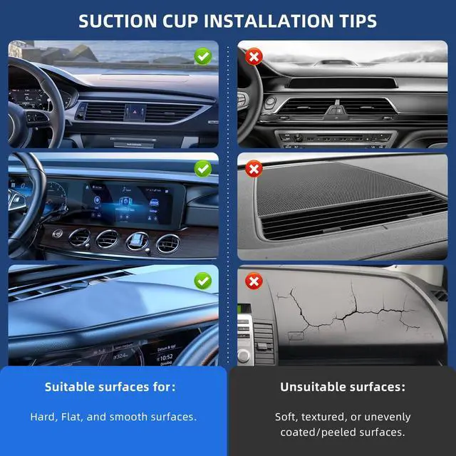 Alt view image 7 of 7 - Ultra Strong Magnetic Car Phone Holder - 360° Adjustable Vacuum Suction Cup Foldable Phone Mount for MagSafe, Compatible with iPhone, Android, and All Smartphones - for Car/Gym/Kitchen