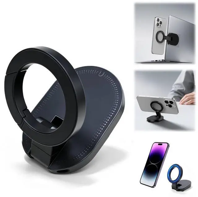 Main image of 3-in-1 Suction Magnetic Phone Holder, 360° Rotatable Phone Tripod Mount Magnetic Gym Phone Holder, Ultra Magnetic Suction Mount, Ideal for Car Dashboard, Gym, Kitchen, Office