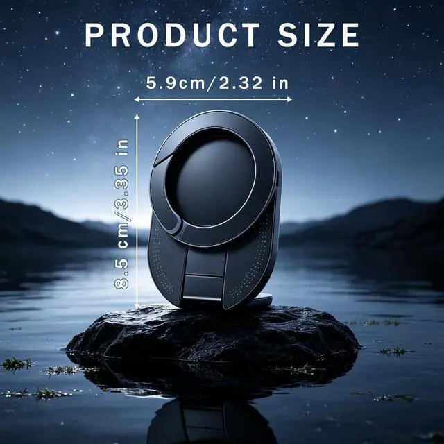 Alt view image 2 of 7 - 3-in-1 Suction Magnetic Phone Holder, 360° Rotatable Phone Tripod Mount Magnetic Gym Phone Holder, Ultra Magnetic Suction Mount, Ideal for Car Dashboard, Gym, Kitchen, Office