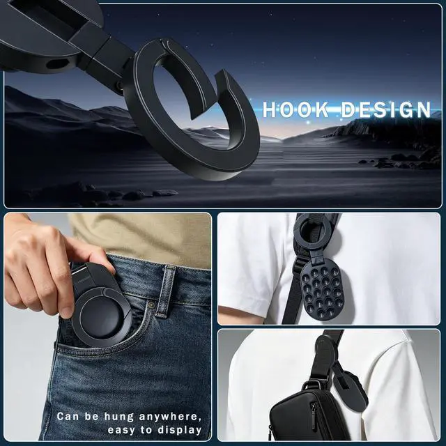 Alt view image 7 of 7 - 3-in-1 Magnetic Phone Holder with Suction Cup,Foldable & 360° Rotatable Magnetic Phone Mount for Car Dashboard, Suction Cup Phone Mount,Strong Magnetic Phone Stand for Desk, Gym, Kitchen, Desk