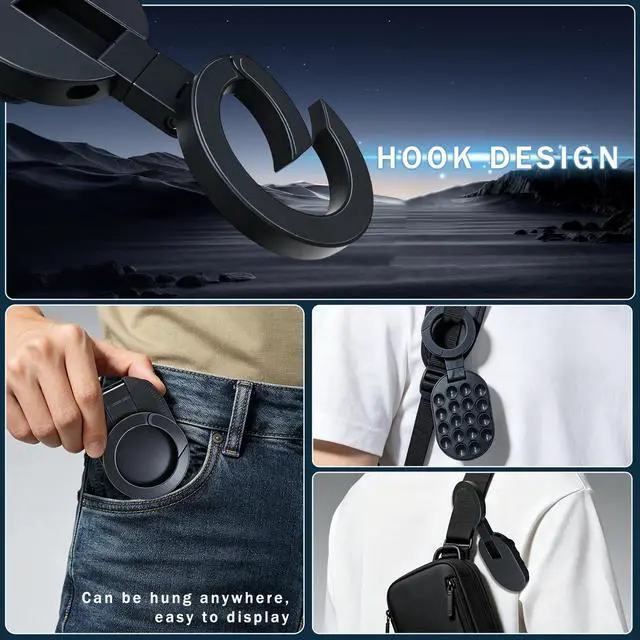 Alt view image 7 of 7 - 3-in-1 Suction Magnetic Phone Holder, 360° Rotatable Phone Tripod Mount Magnetic Gym Phone Holder, Ultra Magnetic Suction Mount, Ideal for Car Dashboard, Gym, Kitchen, Office