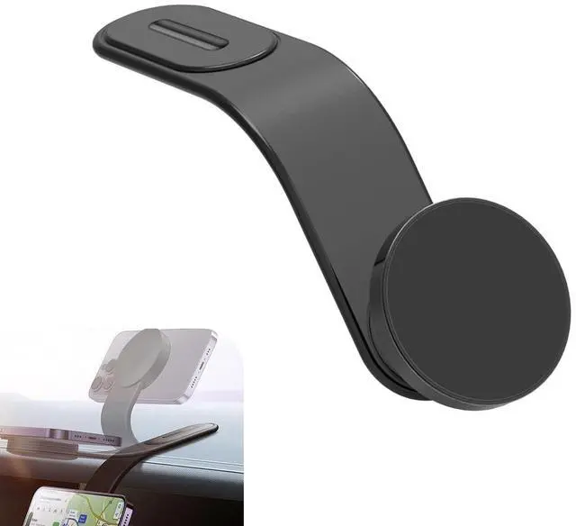 Main image of Mobile Phone Holder, Adsorption Type Flexible Bending Navigation Bracket, Horizontal and Vertical Placement One-Handed Portable Holder, for Most Mobile Phones (Black)