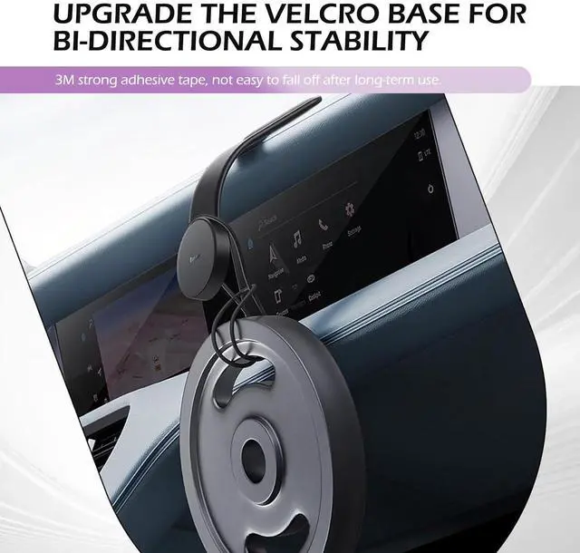 Alt view image 6 of 7 - Mobile Phone Holder, Adsorption Type Flexible Bending Navigation Bracket, Horizontal and Vertical Placement One-Handed Portable Holder, for Most Mobile Phones (Black)