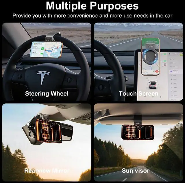 Alt view image 2 of 7 - Simple is Beauty Magnetic Phone Holder for Car,Strong Non-Slip Car Phone Mount, Hands-Free Navigation for Car,Phone Holder for Car/Desk, Compatible with iPhone/Samsung and All Smartphones