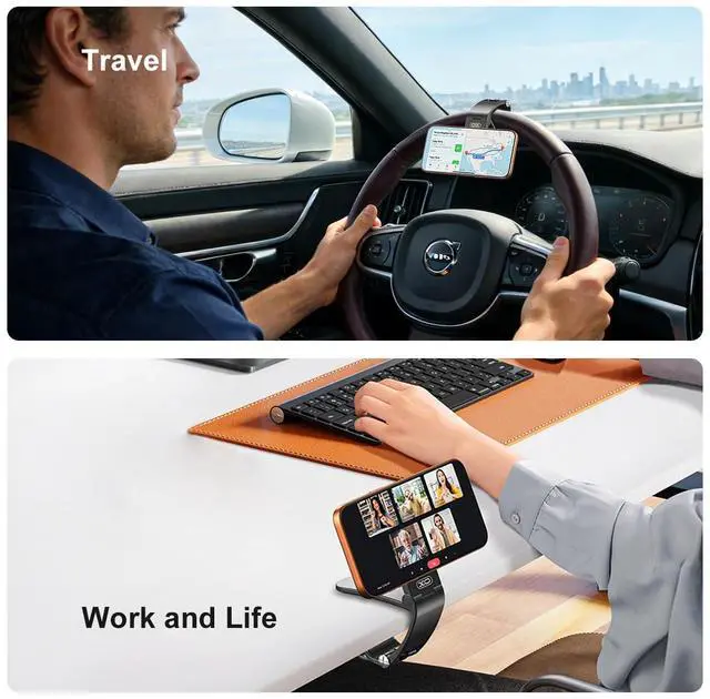 Alt view image 3 of 7 - Simple is Beauty Magnetic Phone Holder for Car,Strong Non-Slip Car Phone Mount, Hands-Free Navigation for Car,Phone Holder for Car/Desk, Compatible with iPhone/Samsung and All Smartphones