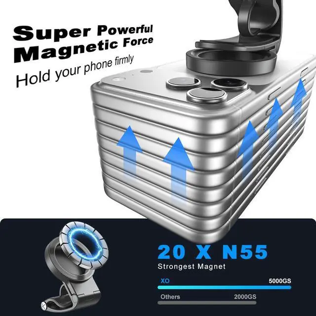 Alt view image 4 of 7 - Simple is Beauty Magnetic Phone Holder for Car,Strong Non-Slip Car Phone Mount, Hands-Free Navigation for Car,Phone Holder for Car/Desk, Compatible with iPhone/Samsung and All Smartphones