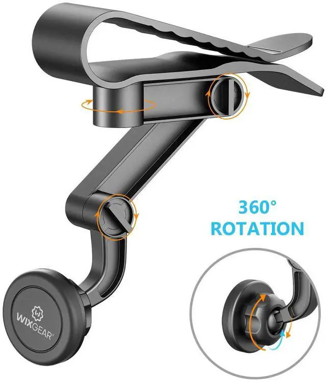 Alt view image 5 of 7 - Universal Visor Magnetic Car Mount Holder, for Cell Phones with Fast Swift-Snap TM Technology, Magnetic Cell Phone Mount (Visor Mount)