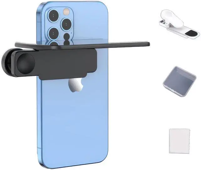 Main image of 2.2" Magnetic Selfie Mirror for Back Camera - Slim Convex Mirror, MagSafe Compatible, Wide-Angle for iPhone 16/15/14/13 Pro Max Plus & All Phones, Ideal for Selfies, Vlogging, Black