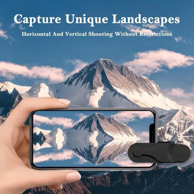 Alt view image 3 of 6 - 2.2" Magnetic Selfie Mirror for Back Camera - Slim Convex Mirror, MagSafe Compatible, Wide-Angle for iPhone 16/15/14/13 Pro Max Plus & All Phones, Ideal for Selfies, Vlogging, Black