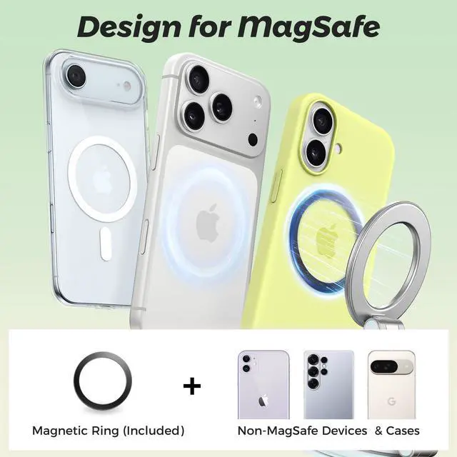 Alt view image 6 of 7 - Magnetic Car Phone Holder, Suction Phone Mount for MagSafe, Compatible with iPhone 17 16 15 14 13 12 Series, Removable Hands-Free Selfies/Video for TikTok Influencer/Creator, Light Blue