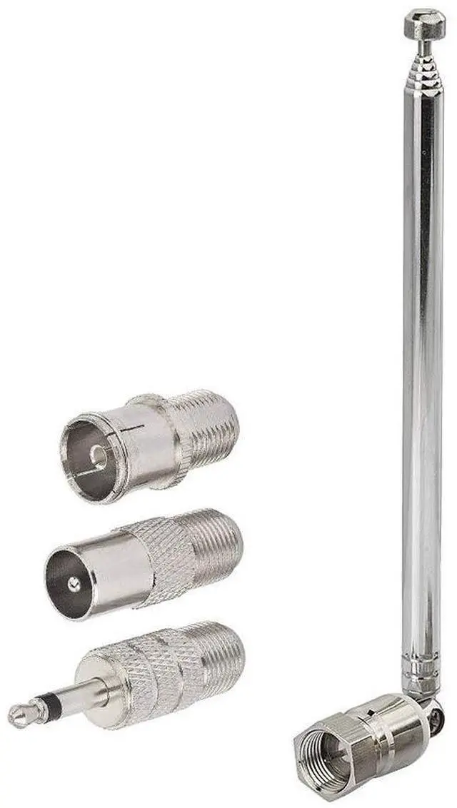 Main image of FM Telescopic Antenna Kit 75 Unbal F Type Connector DAB Radio Replacement Antenna for TV AM FM Radio Stereo Receiver Bose Wave etc.