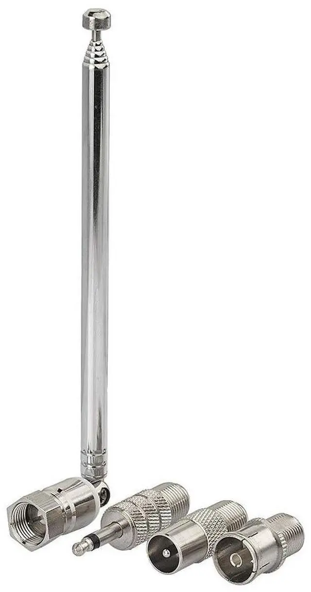 Alt view image 2 of 6 - FM Telescopic Antenna Kit 75 Unbal F Type Connector DAB Radio Replacement Antenna for TV AM FM Radio Stereo Receiver Bose Wave etc.