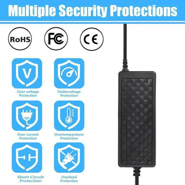 Alt view image 2 of 6 - 36V 4A 144W Power Supply, 100-240V AC to DC Adapter 36 Volt 4Amp, 5.5mm x 2.5mm DC Output Jack 36V AC Power Supply for 5050 3528 LED Strip Light LED Driver CCTV Security System