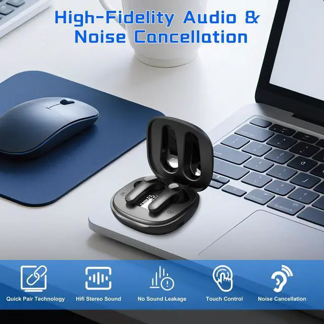 Alt view image 6 of 7 - Ai Translation Earbuds Real Time, JE 3-in-1 Language Translator Earbuds with 150 Languages& Accents, Electronic Foreign Language Translation Device for Travel Business LearningBlack