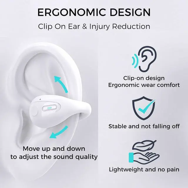 Alt view image 2 of 7 - AI Language Translator Earbuds, Two Way Real-time Translation 144 Language Wireless Bluetooth Translation Headphones, APP Online Instant Voice Translation for Travel Business Learning, White