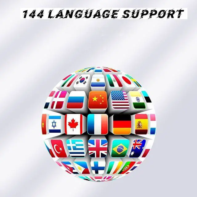 Alt view image 3 of 7 - AI Language Translator Earbuds, Two Way Real-time Translation 144 Language Wireless Bluetooth Translation Headphones, APP Online Instant Voice Translation for Travel Business Learning, White