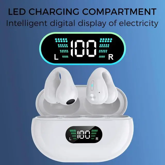 Alt view image 7 of 7 - AI Language Translator Earbuds, Two Way Real-time Translation 144 Language Wireless Bluetooth Translation Headphones, APP Online Instant Voice Translation for Travel Business Learning, White