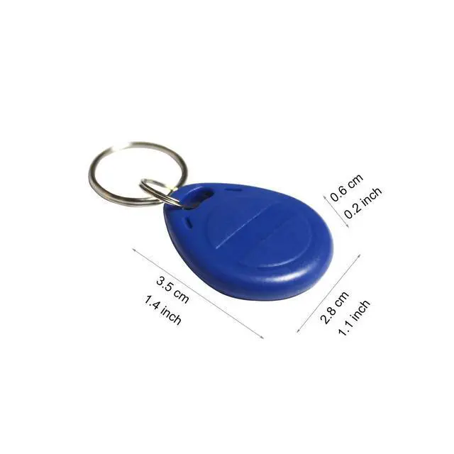Alt view image 2 of 2 - 10 PCS Writable 125kHz RFID Key Fob Proximity ID Card Token Tag Rewritable T5577 Universal (Blank Card No Data)