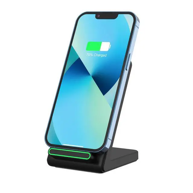 Alt view image 2 of 6 - Fast Wireless Charger, 15W Wireless Charging Stand Compatible with Samsung Galaxy S24/S23/S22/S21/S20, for iPhone 17/16/15/14/13/12/11/XR/8, for Google Pixel 9 8 7,and More.