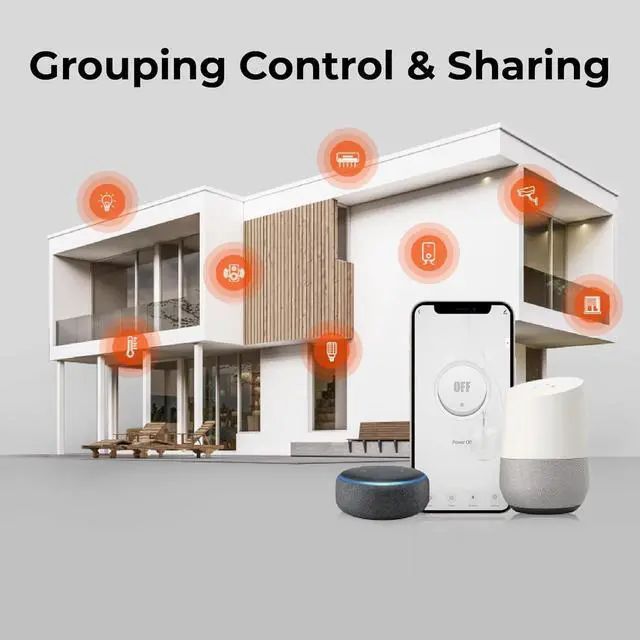 Alt view image 5 of 7 - Osprey Smart Plug, Wi-Fi Outlet Socket, Compatible with Alexa and Google Home, Automate APP, Timer Function, Voltage Measurement Function, 2.4GHz Wi-Fi Only, No Hub Required, 16A (2 pcs)